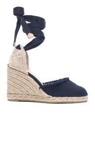 Castaner Canvas Canela Wedge Espadrilles In Blue