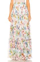 Alexis Roshan Skirt In Blue,floral,pink,white