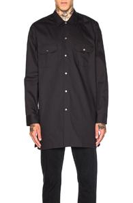 Acne Studios Santos Twill Shirt In Black