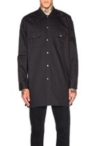 Acne Studios Santos Twill Shirt In Black