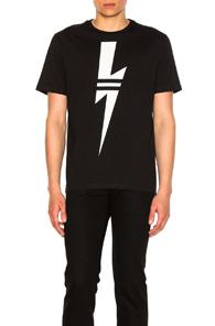 Neil Barrett Sport Bolt Tee In Black