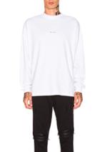 Alyx Drop Out Long Sleeve Tee In White