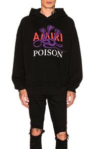 Amiri Poison Snake Hoodie In Black