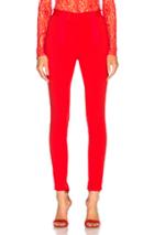 Givenchy High Waisted Leggings In Red