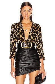 L'agence Ryan 3/4 Sleeve Blouse In Black