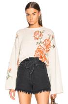 Nanushka Farrah Sweater In Neutrals,floral