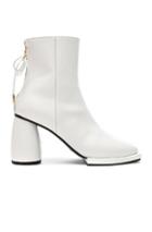 Reike Nen Square Ribbon Half Boots In White