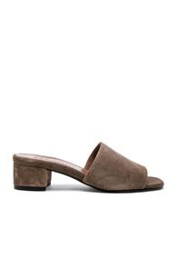 Maryam Nassir Zadeh For Fwrd Suede Sophie Slides In Gray