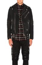 Amiri Destroyed Denim Jacket In Black