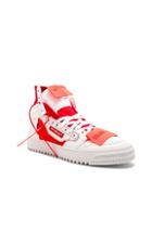 Off-white Off Court Tumbled Leather Sneakers In White