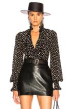 Redemption Star Victorian Blouse In Black,geometric Print