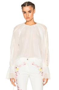 Etro Printed Voluminous Blouse In White