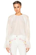 Etro Printed Voluminous Blouse In White