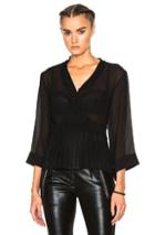 Etro Wrap Top In Black