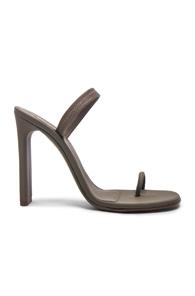 Yeezy Season 6 Rubberized Minimal Slingback Sandals In Gray