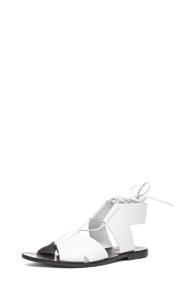 Alexander Wang Marlene Leather Sandals In White