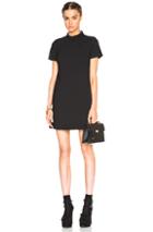 Red Valentino Scalloped Color Block Dress In Black