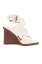 Alexander Wang Elisa Leather Wedges In White