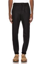 Sacai Melton Pant In Blue
