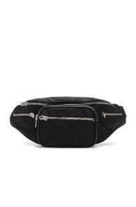 Alexander Wang Jacquard Logo Attica Fanny Pack In Black