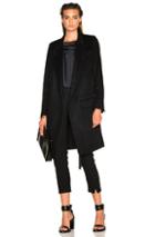 Ann Demeulemeester Soft Wool Coat In Black
