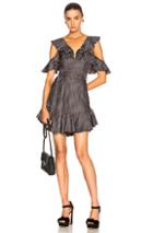 Zimmermann Painted Heart V Dress In Black,geometric Print