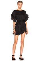 Isabel Marant Etoile Delicia Chic Linen Dress In Black