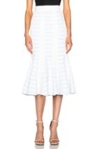 Peter Pilotto Ismene Skirt In White,blue,stripes
