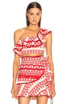 Alexis Kiki Top In Abstract,red,white