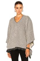 Atm Anthony Thomas Melillo Poncho In Gray,white
