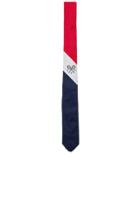 Thom Browne Classic Tennis Crest Necktie In Red
