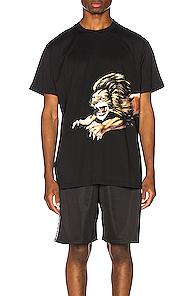 Givenchy Leo Tee In Animal Print,black