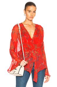 Iro Linette Top In Floral,red