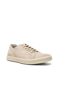 Rick Owens Suede Geothrasher Sneakers In Neutrals
