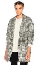 Isabel Marant Ilaria Tweedy Coat In Gray,abstract