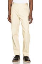 Lemaire Cotton Linen Canvas Two Pleated Pants In Neutrals
