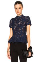 Lover Oasis Flounce Top In Blue