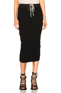 Drkshdw By Rick Owens Soft Short Pillar Skirt In Black