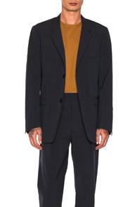Lemaire Soft Jacket In Blue