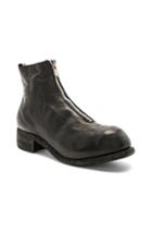 Guidi Soft Horse Full Grain Front Zip Boots In Black