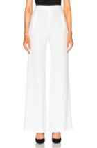 Roland Mouret Axon Stretch Viscose Trousers In White