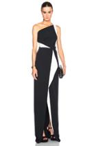 Roland Mouret Lilyvick Stretch Double Crepe Gown In Black