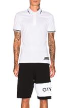Givenchy Lightning Bolt Polo In White