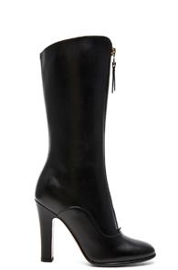 Valentino Rebelle 100mm Leather Boots In Black