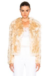 Givenchy Alpaca Fur Jacket In Neutrals