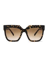 Zanzan Vesuvio Sunglasses In Animal Print,brown