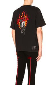 Unravel Snake Skate Tee In Black