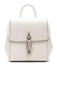 Alexander Wang Hook Mini Backpack In White