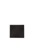 Maison Margiela Glitter & Calf Leather Billfold Wallet In Black,metallics