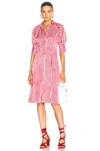 Maggie Marilyn Toni's Shirt Dress In Pink,stripes